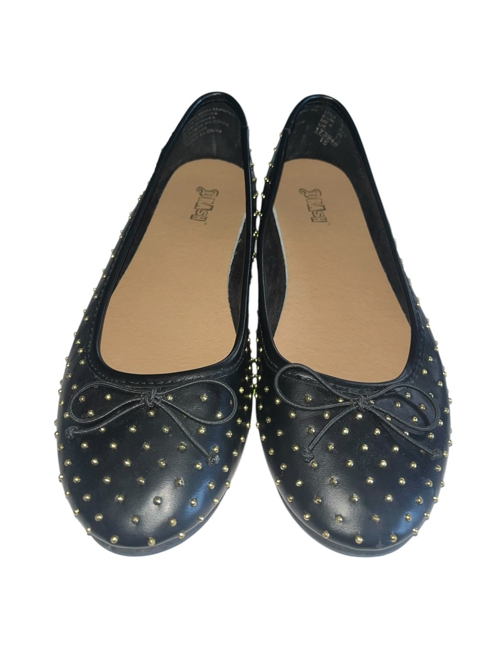 Brash Black and Gold Flats
